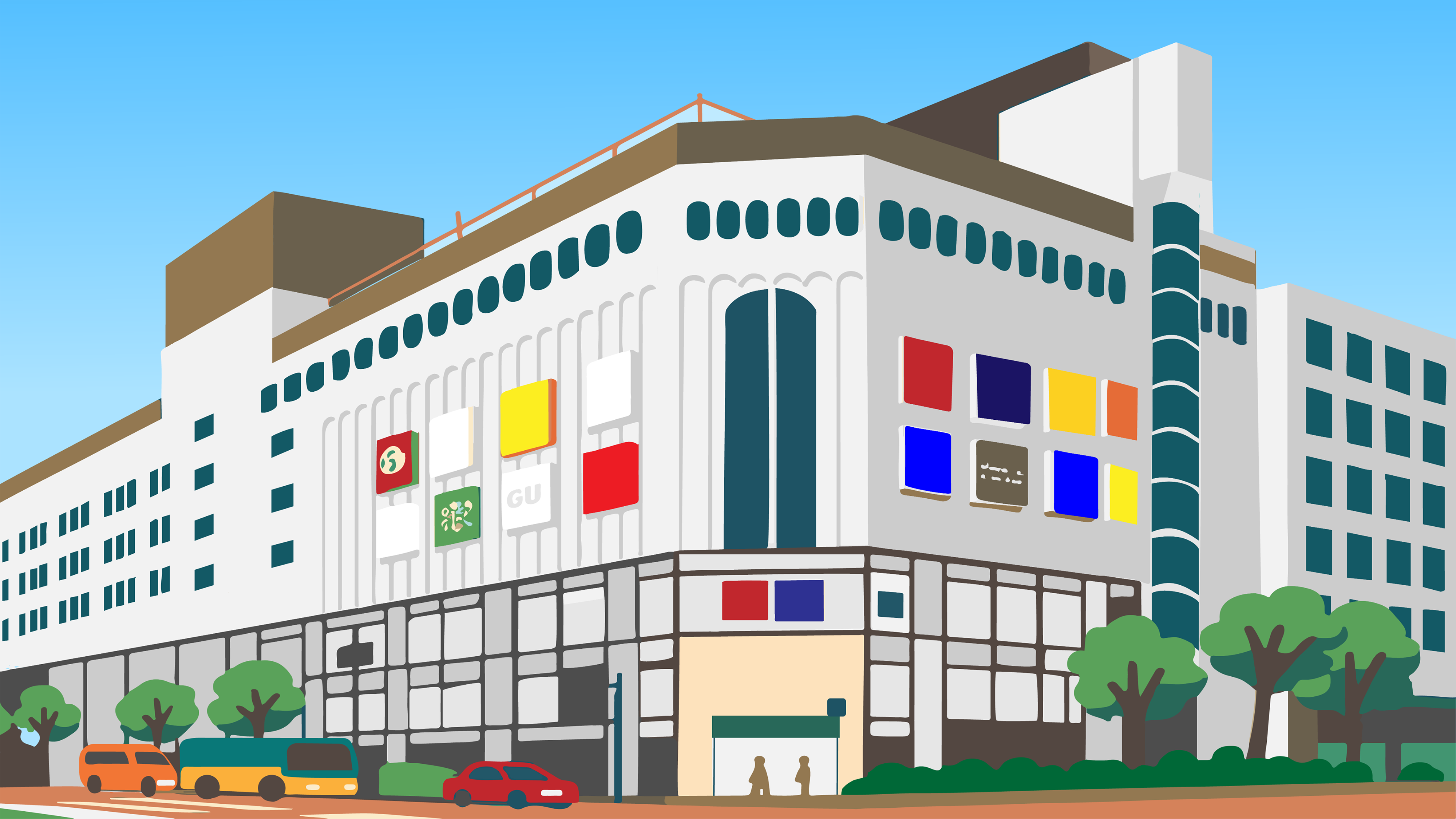 ミーナの建物のイラスト